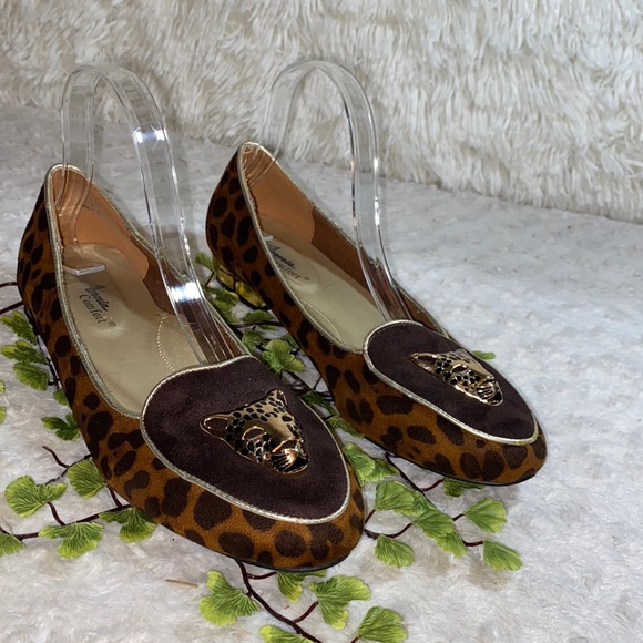 Annie Comfort Cheetah Print Flats - Picture 1 of 6